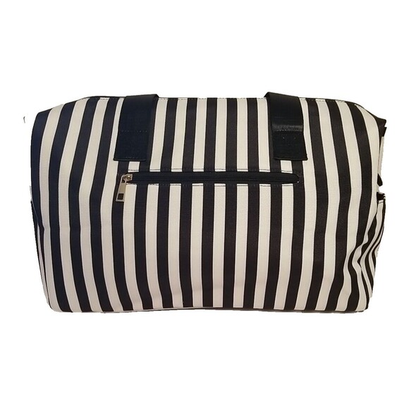 Alice + Olivia Handbags - Alice + Olivia by Stacey Bendet Women’s Stripe Duffle Bag Black & White NWOT